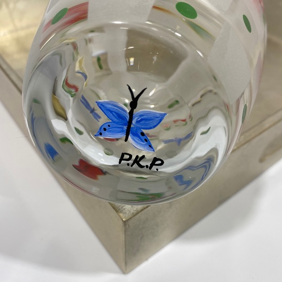 Lenox Nature’s Splendor Hand Painted Glass Vase - Picture 5 of 12